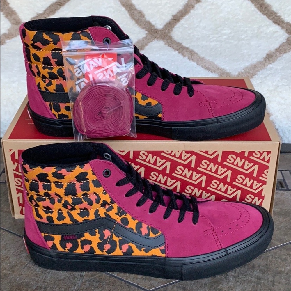 VANS SH8-HI PRO PUNK BEST RED/BLACK MEN’S - Picture 15 of 16
